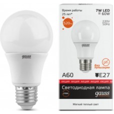 Светодиодная лампа LED Elementary A60 7W E27 2700K 1/10/100 акция Gauss