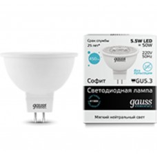 Светодиодная лампа LED Elementary MR16 GU5.3 5.5W 4100К 1/10/100 Gauss