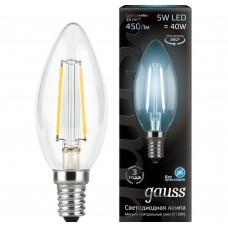 Светодиодная лампа LED Filament Candle E14 5W 4100К 1/10/50 Gauss