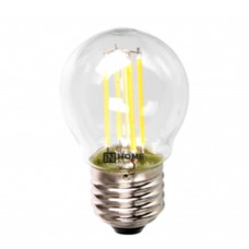 Светодиодная лампа LED-ШАР-deco 5Вт 230В Е27 4000К 450Лм прозрачная IN HOME IN HOME