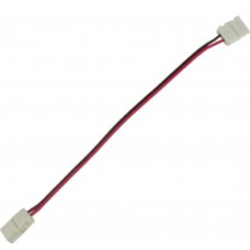 LED strip connector соед кабель с двумя 2-х конт зажимными разъемами 8mm 15 см уп 3 шт Ecola