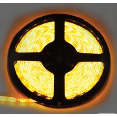 Лента светодиодная LED strip PRO 4,8W/m 12V IP65 8mm 60Led/m Yellow желтая  на катушке 5м Ecola