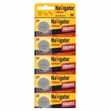 Литиевый элемент питания Navigator NBT-CR2032-BP5 2032