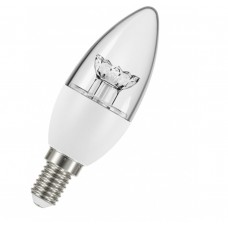 Светодиодная лампа LS CLB 40 5,4W/830 220-240V CL E14 3000 K 470Lm Osram, свеча прозрачная 105х35мм