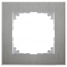 M-Pure Decor 1-постовая рамка, нерж.сталь/цвет алюминия Schneider Electric
