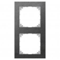 M-Pure Decor 2-постовая рамка, сланец/цвет алюминия Schneider Electric