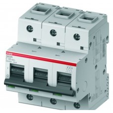 Модульный автоматический выключатель с винтовым зажимом серии ABB S800N с характеристикой срабатывания C S803N-C100