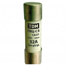 Плавкие вставки цилиндрические TDM ELECTRIC ПВЦ С3 14х51 SQ0729-0022