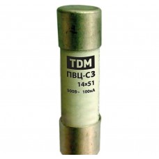 Плавкие вставки цилиндрические TDM ELECTRIC ПВЦ С3 14х51 SQ0729-0048