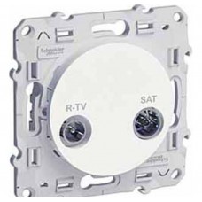 R-TV/SAT индвид Белый ODACE Schneider Electric