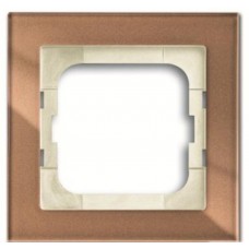 Рамка 1-постовая 1721-283, серия axcent, цвет бронзовое стекло ABB