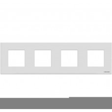 Рамка 4-постовая, серия Zenit, цвет альпийский белый ABB