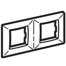 Рамка на 2+2 модуля (двухместная), слоновая кость, RAL9001 DKC