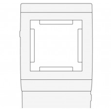 Рамка-суппорт PDA-45N для коробов шириной 100, 120 и 150 мм 514