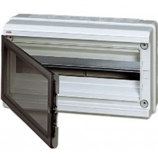 Распределительные шкафы для настенного монтажа с прозрачной дымчатой дверцей с вертикальными петлями на 18 модулей ABB 12753