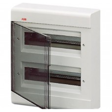 Распределительный шкаф для настенного монтажа c прозрачной дверцей с вертикальными петлями на 24 модулей ABB 1SL2464A00