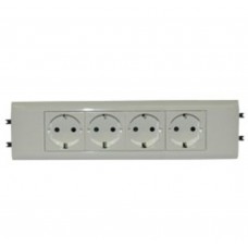 Розетка DLP65 н.ст. 4X2К+З б/заж. Legrand