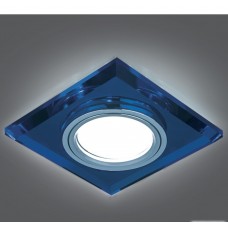 Светильник Backlight BL061 Квадрат. Синий/Хром, Gu5.3, LED 4100K 1/40 Gauss