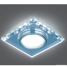 Светильник Backlight BL062 Квадрат. Кристалл/Хром, Gu5.3, LED 4100K 1/40 Gauss