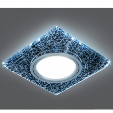 Светильник Backlight BL068 Квадрат. Черный/Серебро/Хром, Gu5.3, LED 4100K 1/40 Gauss