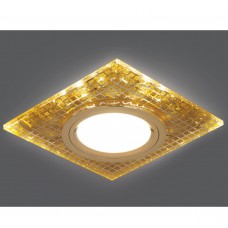 Светильник Backlight BL077 Квадрат. Золото/Кристалл/Золото, Gu5.3, LED 2700K 1/40 Gauss