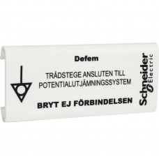 Табличка b44 с надписью potentialutj?mni Schneider Electric