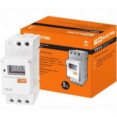 Таймер электронный TDM ELECTRIC ТЭ15-1 мин/7дн-8on/off-16 А-DIN