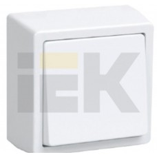 Выключатель одноклавишный для открытой установки IEK EVB10-K01-10-DC