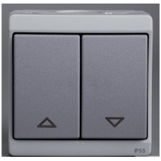 Выключатель для жалюзи, мех., блок., серый IP55 Schneider Electric