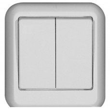 Выключатель «прима» о/у с 2-кл. с из.пл.(250в, 10а) белый Schneider Electric