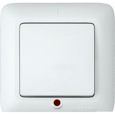 Выключатель «прима» с/у 1кл. с индик. (250в, 10а-6ах) белый Schneider Electric