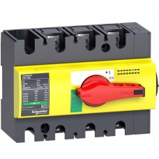 Выключатель-разъединитель iNS100 3п красная рукоятка/желтая панель Schneider Electric