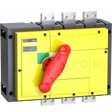 Выключатель-разъединитель iNS1000 3п красная рукоятка/желтая панель Schneider Electric