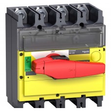 Выключатель-разъединитель INV320 4п красная рукоятка/желтая панель Schneider Electric