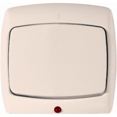 Выключатель «рондо» с/у 1 кл.с индик. (250в, 10а-6ах) белый Schneider Electric