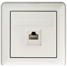 W59 Розетка компьютерная RJ45 кат.5E, в сборе, БЕЛЫЙ Schneider Electric