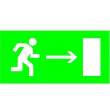 Знак «Направление к эвакуационному выходу направо» 200х100мм TDM ELECTRIC
